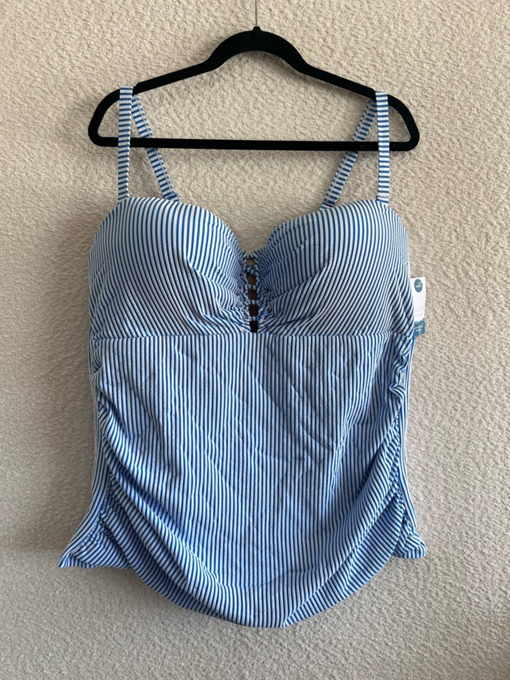 Cacique Lane Bryant NWT Women’s Plus Size Swim Balconette Tankini Top Size 44DDD